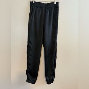 Alexander Wang Black Silk Joggers